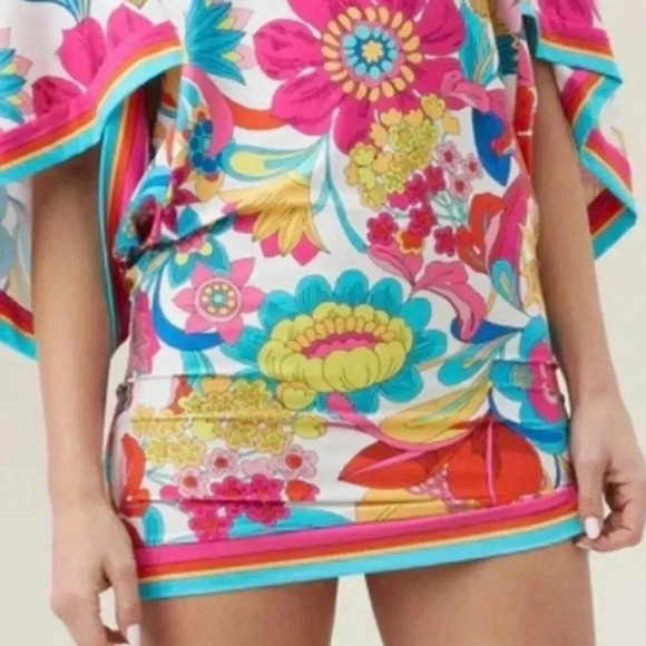 TRINA TURK Women’s Swim and Spa Collection Multicolor Beach Coverup Dress Tunic - Picture 13 of 13